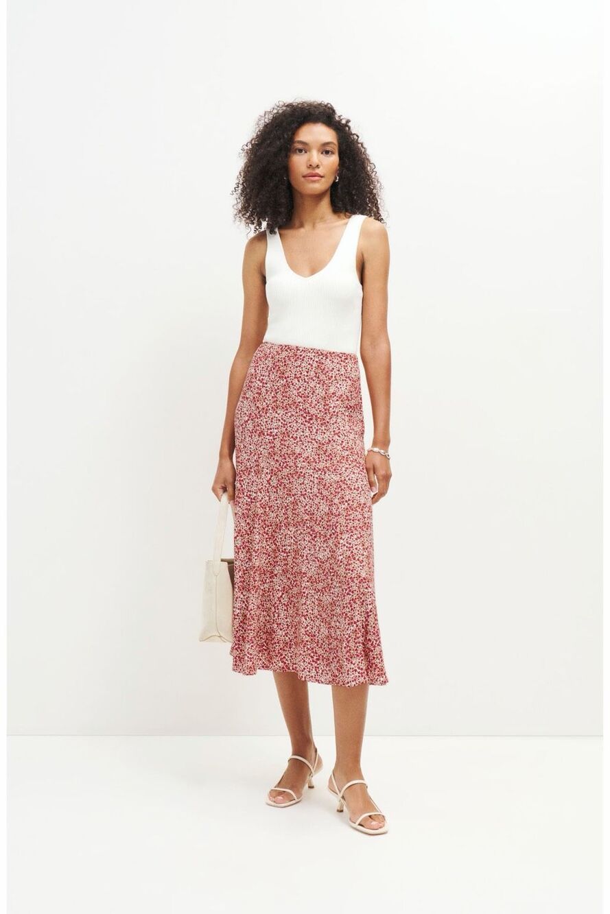 Reformation Bryson Floral Midi Skirt Size 2